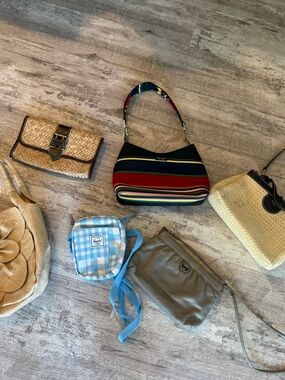 6 pc handbag bundle mixed lot